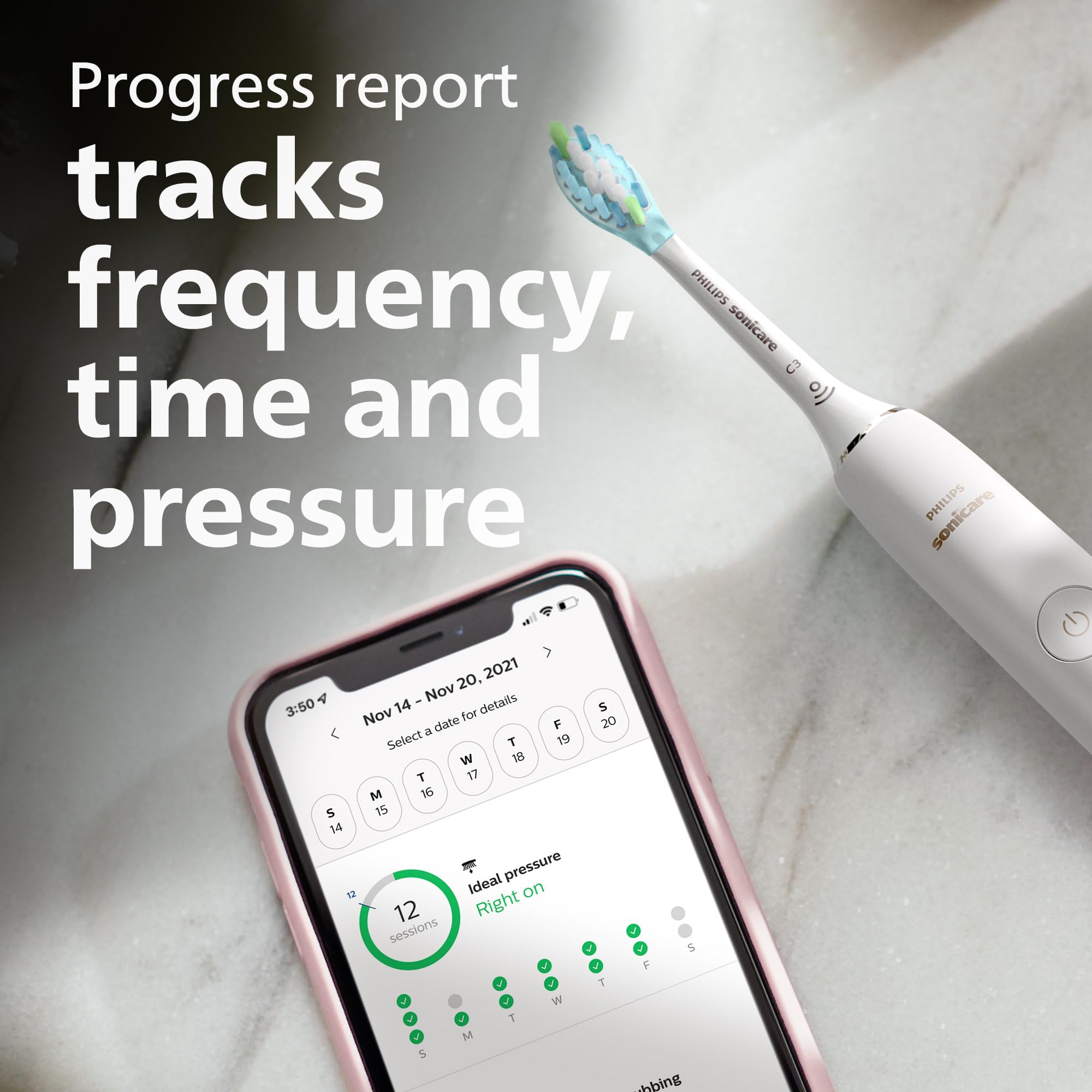 Philips Sonicare DiamondClean 9000 Special Edition Rechargeable Electric Toothbrush - HX9911/93 (White) | Professional Teeth Cleaning for Whitening & Gum Care | Perfect for Travel & Home Use