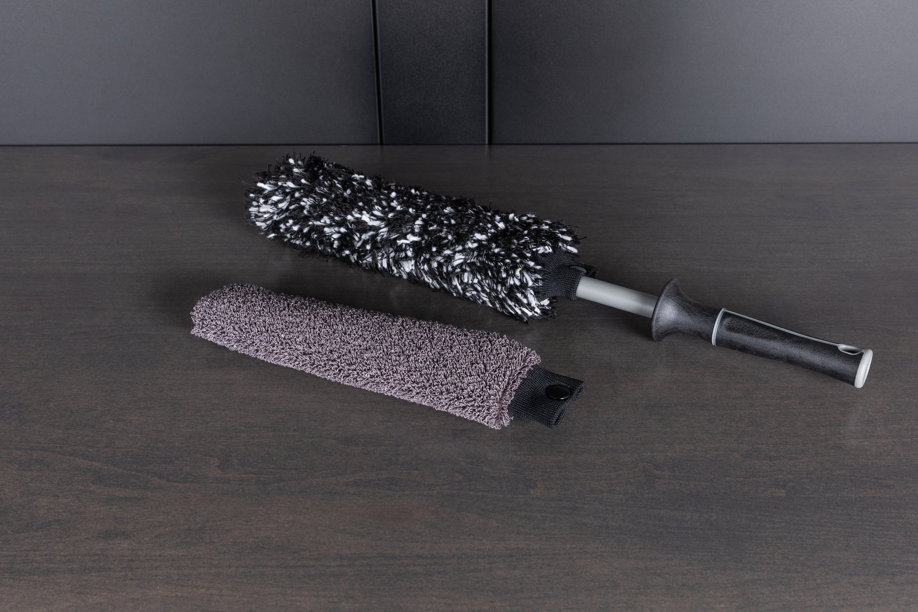 Detail Factory Wheel Cleaning Brush Kit with Interchangeable Covers - Perfect for Car Detailing, Wheel Maintenance & Auto Cleaning - Ideal for DIY Car Wash & Professional Detailing Services