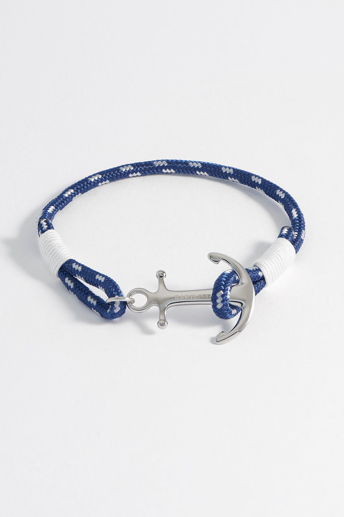 Men's Nautical Anchor Rope Bracelet - Adjustable Waterproof Stainless Steel Jewelry for Beach, Sailing & Outdoor Adventures