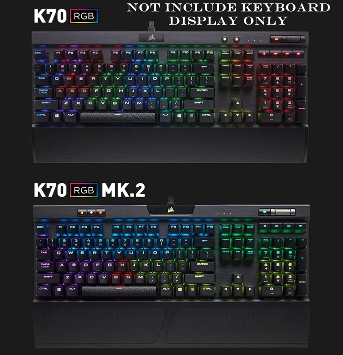 Ergonomic Memory Foam Wrist Rest for Corsair K70 RGB MK.2 - Gaming Comfort