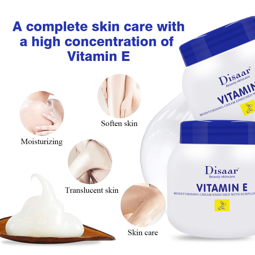 Vitamin E Face Cream - Hydrating & Brightening Moisturizer for Dry Skin | Anti-Aging Skincare for Women & Men | Day & Night Use