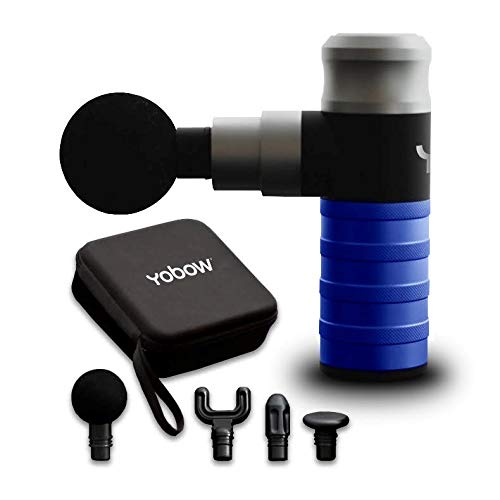 Portable Mini Massage Gun with 4 Speeds & 6 Colors - Fast USB-C Charging - Deep Tissue Pain Relief - Includes Carrying Case | Perfect for Athletes, Office Workers & Home Use