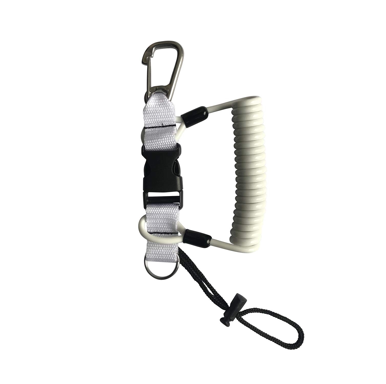 Kinno Scuba Spring Rope - Anti-Lost Coiled Diving Lanyard with Buckle for Underwater Camera & Gear | Perfect for Scuba Diving, Snorkeling & Water Sports Accessories