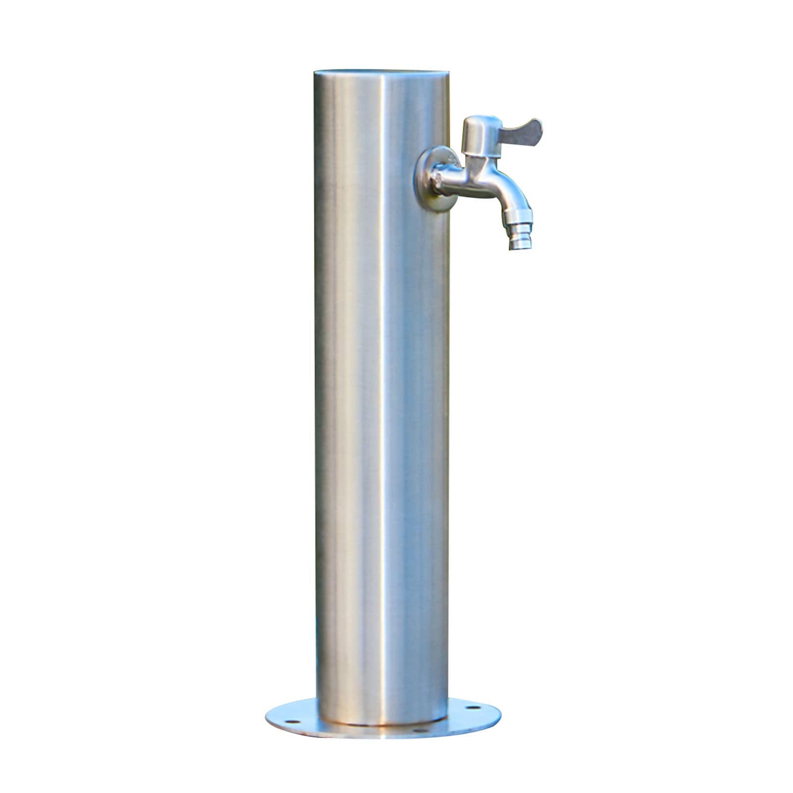 Stainless Steel Outdoor Freeze-Proof Garden Water Spigot - Heavy Duty Weatherproof Yard Faucet with Durable Metal Valve for Lawn Irrigation, Car Washing & Patio Use - Perfect for Gardens, Farms and Outdoor Cleaning