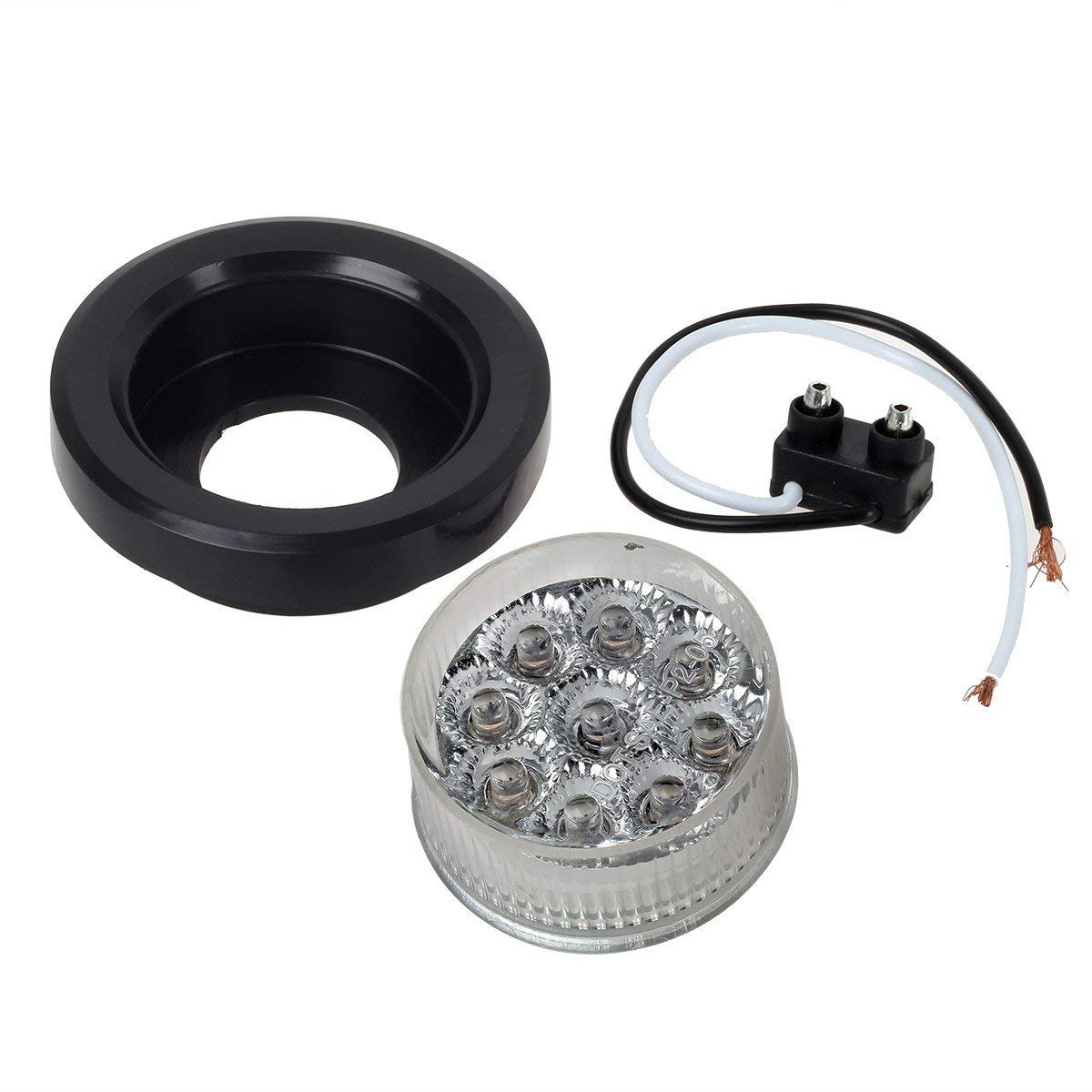 Partsam LED Small Trailer Light Kit - 2 Red 24 LED 6