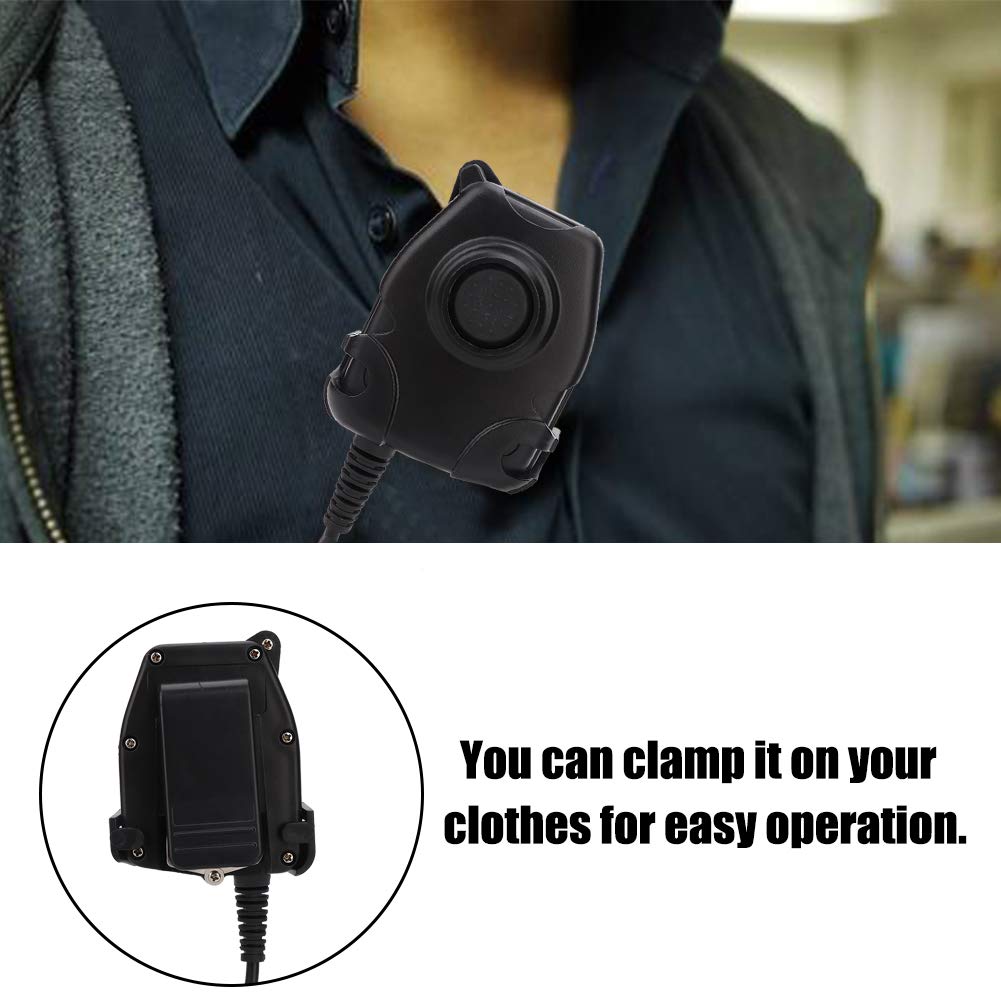 Waterproof Talkie Earphone K Head PTT Adapter Cable - Button Activated for RETEVIS BAOFENG Two Way Radio - Ideal for Outdoor Adventures, Security Work & Emergency Communication