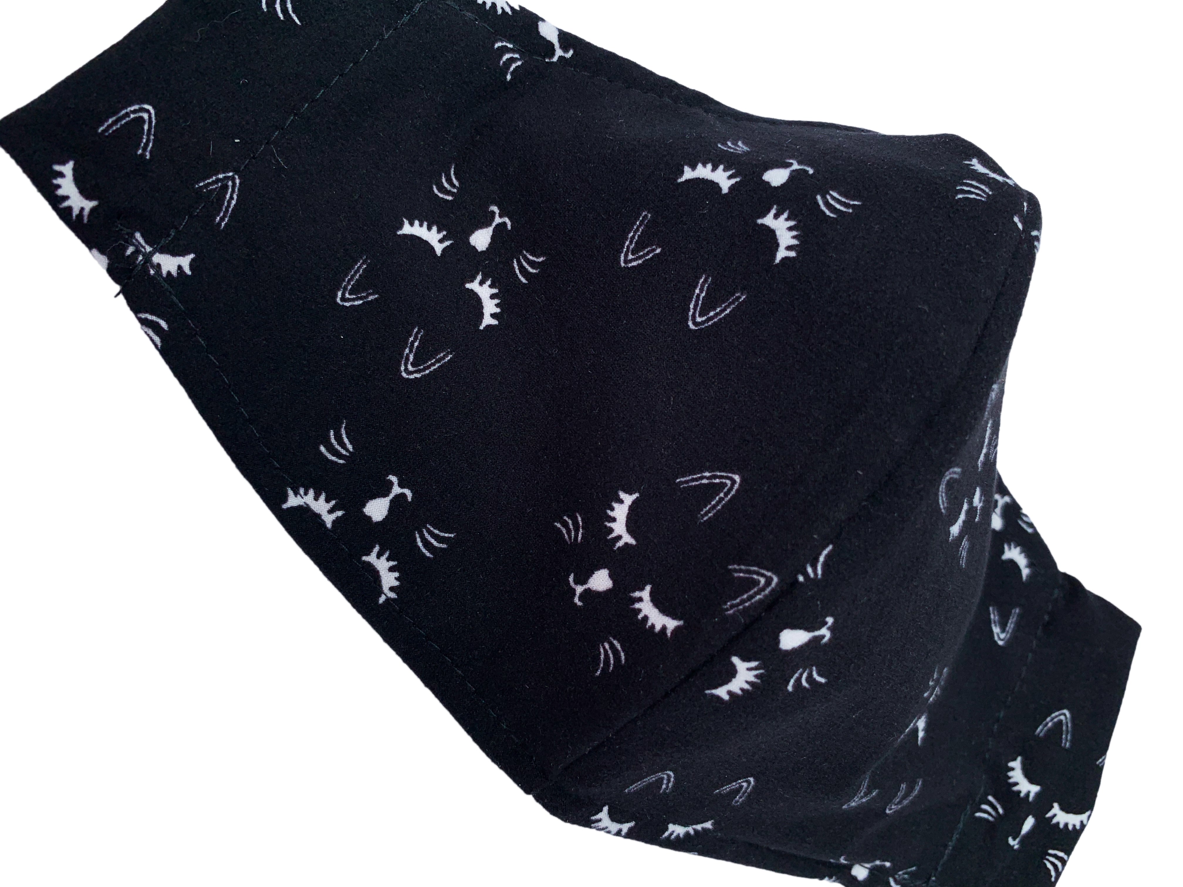 Pretty Kitty Face Mask - Cute Cat Design, Comfortable & Breathable for Women & Girls - Perfect for Halloween, Cosplay, and Daily Wear