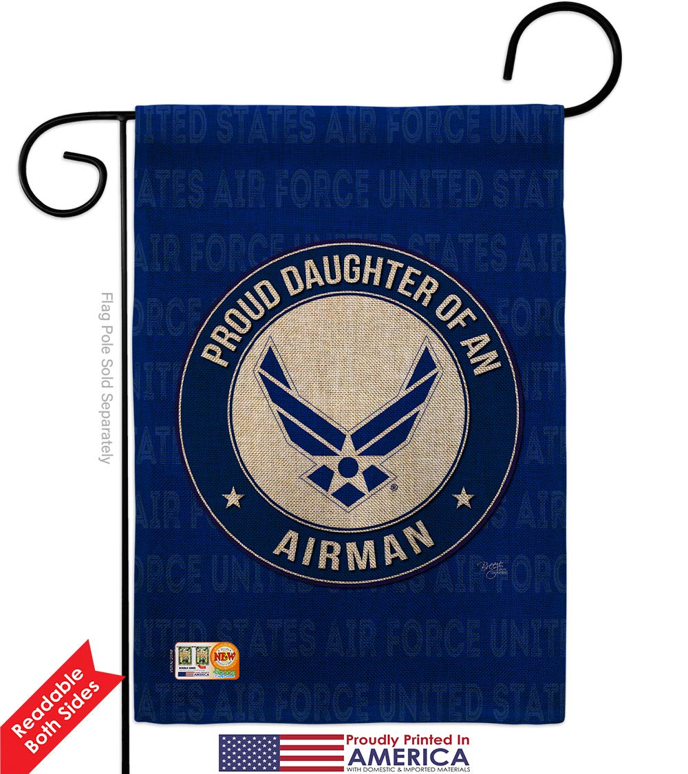 USAF Air Force Garden Flag Set - Double-Sided 13x18.5 - Perfect for Military Yard Decor
