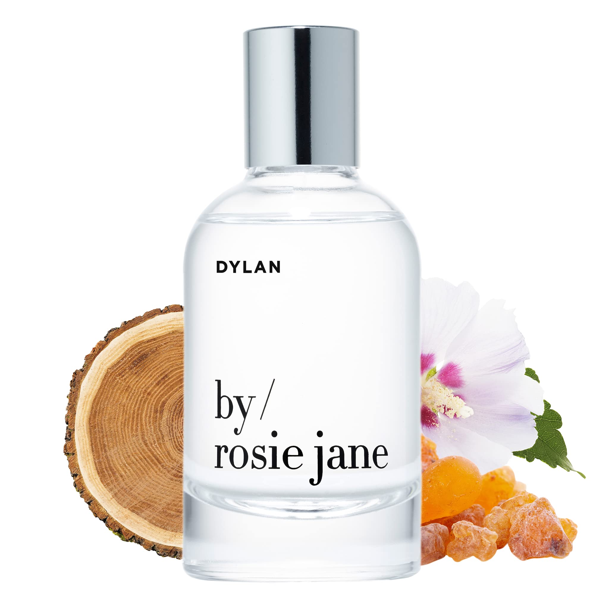Rosie Jane Dylan Eau De Parfum Spray for Women - Vegan, Cruelty-Free Fragrance with Cedar, Frankincense & White Musk Notes - 50ml Clean Essential Oil Mist - Perfect for Daily Wear, Office & Romantic Dates