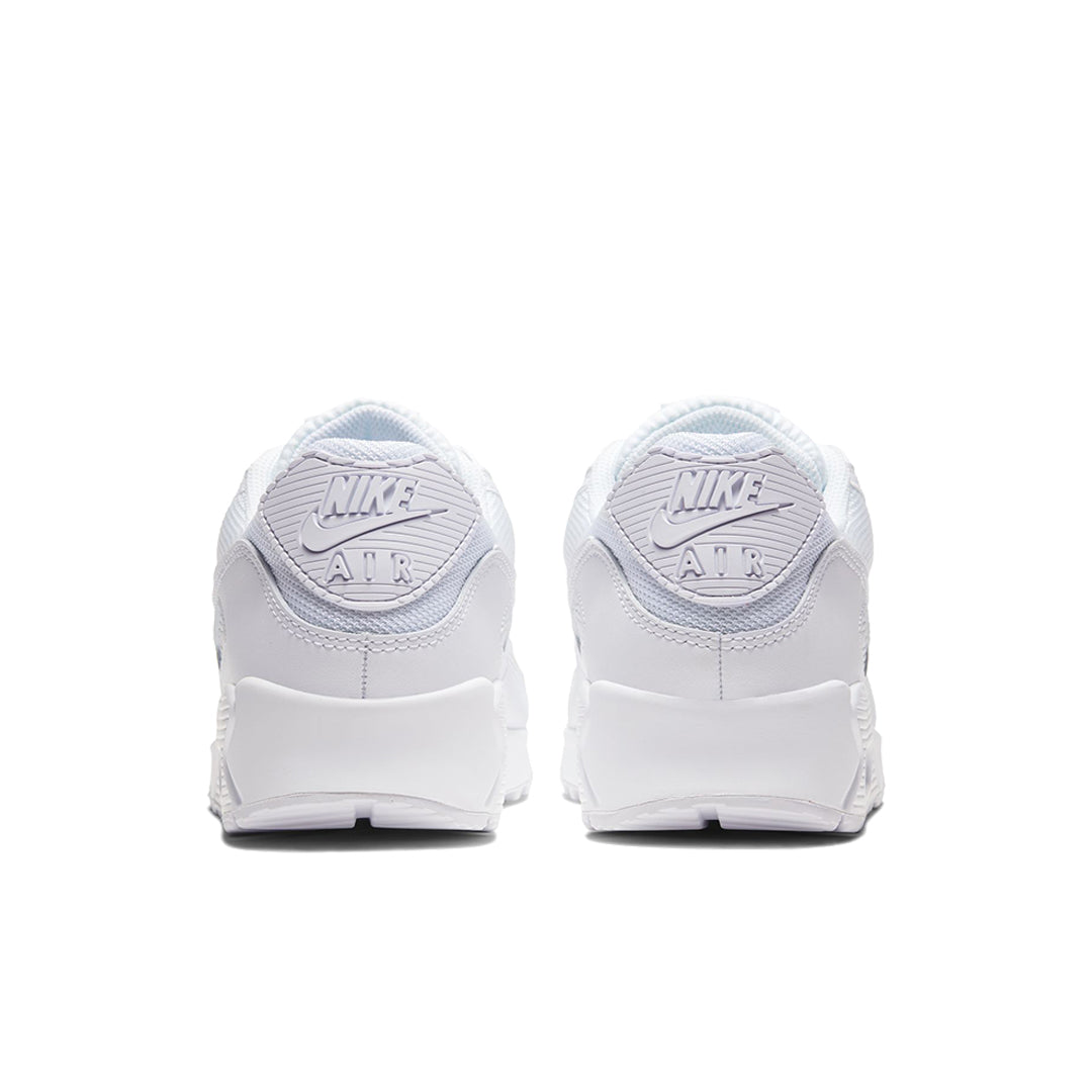 Nike Air Max 90 Triple White Running Shoes - Men's & Women's Casual Sneakers for Walking, Gym & Streetwear Fashion