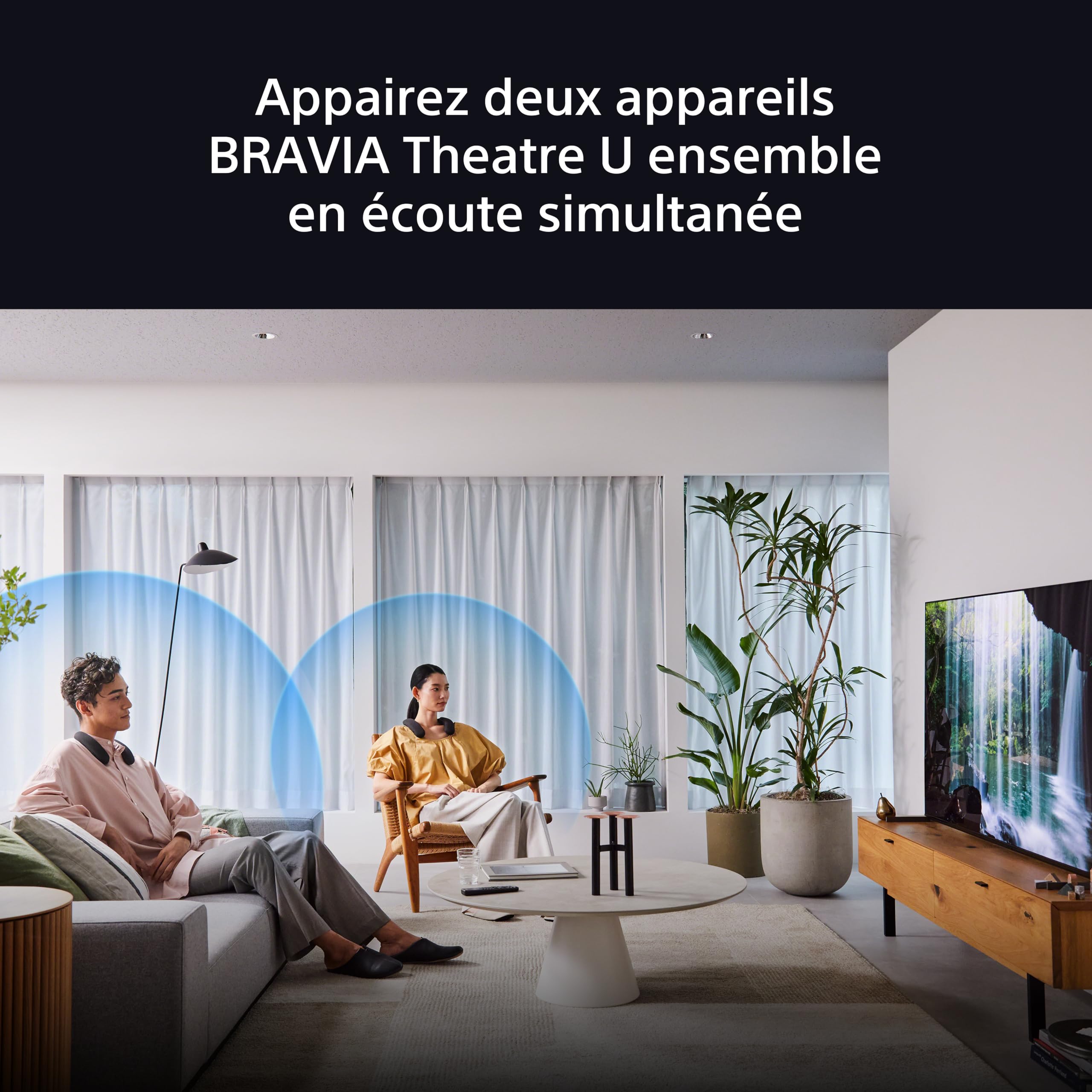 Sony BRAVIA Theatre U Wireless Neckband Speaker with Dolby Atmos® | Bluetooth® & Multi-Point Connectivity | PS5 Gaming Compatible | 360 Spatial Sound Personalizer (HT-AN7) | Perfect for Home Theater, Gaming & Travel Entertainment