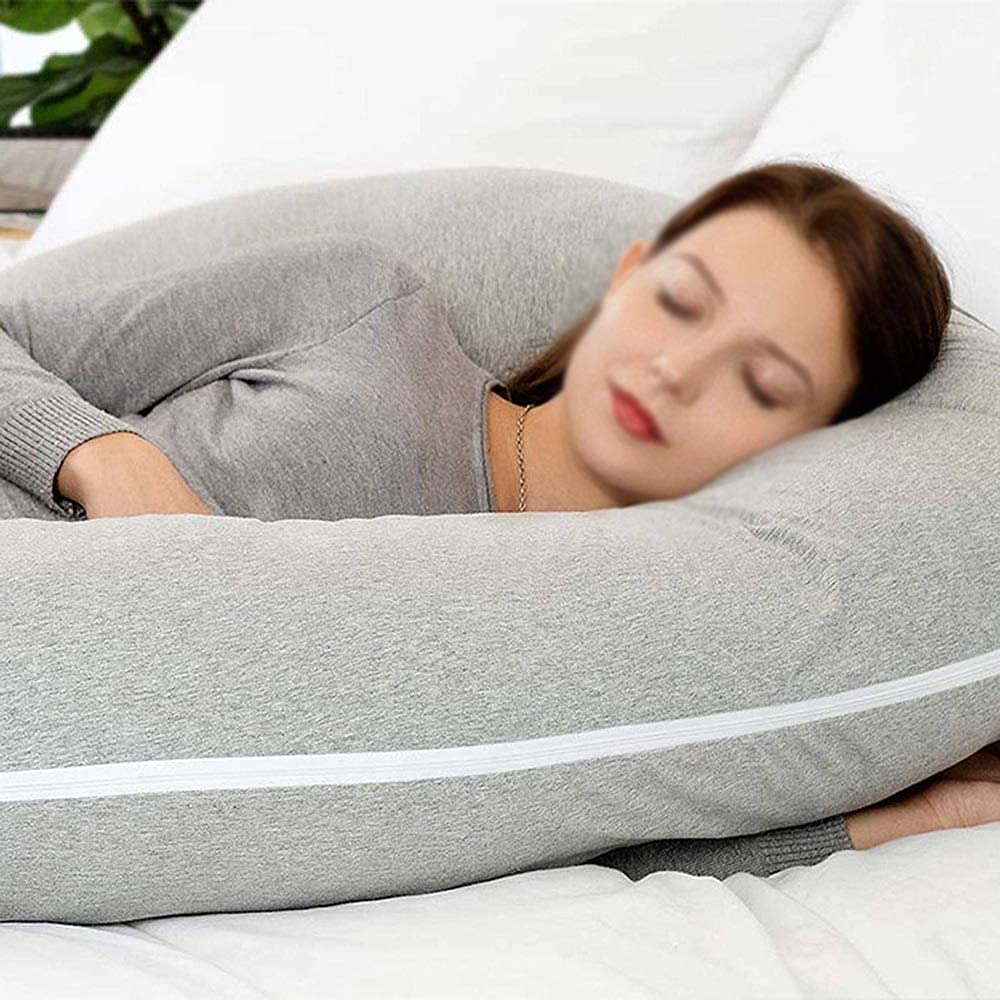 **Pregnancy Body Pillow for Adults - C-Shaped Full Body Maternity Pillow, Soft Side Sleeper Pillow with Comfort Support for Back, Hips & Belly Relief - Washable Nursing Pillow for Pregnant Women (Perfect for Sleeping, Relaxing & Pregnancy Comfort)**