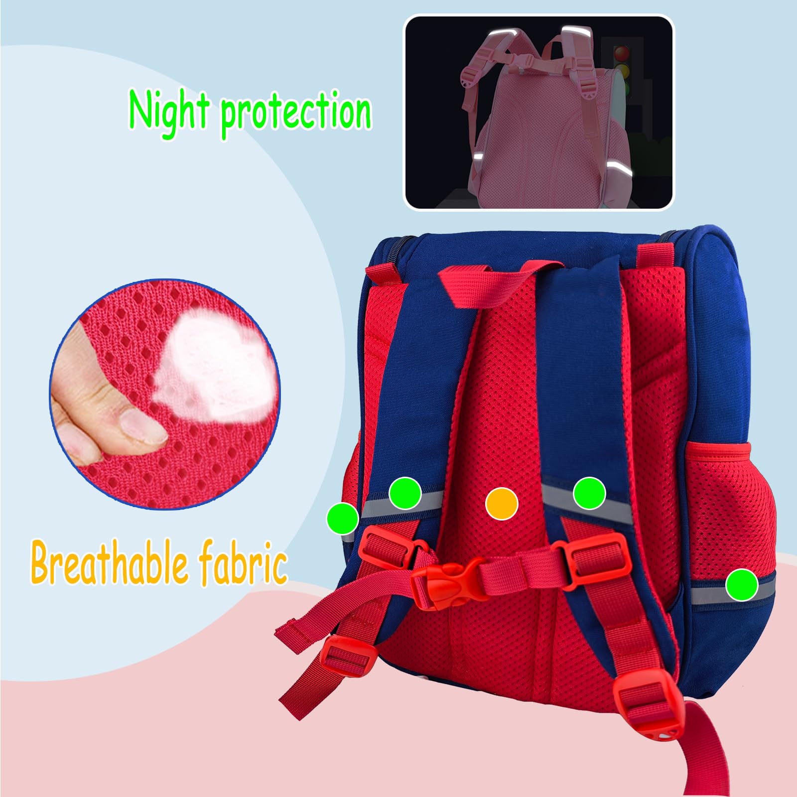 Kids Backpack for Boys 2-4 Years - Astronaut Themed School Backpack for Toddlers | Durable & Lightweight Mochila Para Niños | Perfect for Preschool, Daycare & Travel Adventures