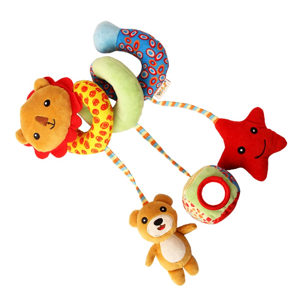**TOYANDONA Spiral Pram Hanging Toy – Soft Plush Animal Crib & Stroller Activity Toy for Babies & Toddlers – Perfect for Nursery, Car Seat & Playtime Fun**