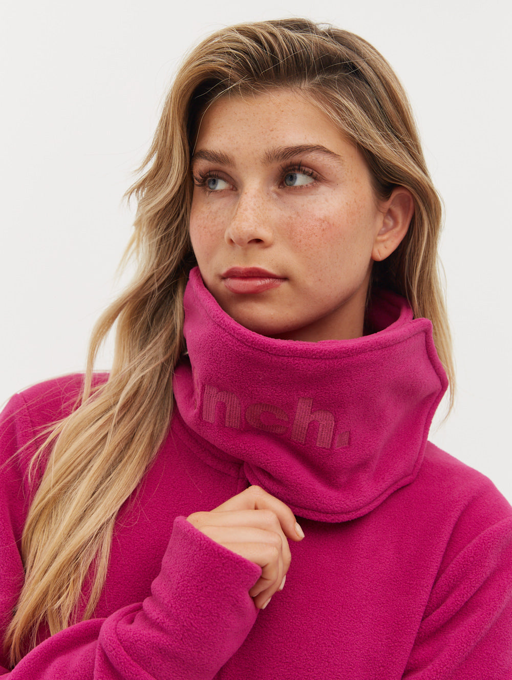 Microfleece Wrap Neck Zip Up Jacket for Women - Cozy Winter Outerwear for Hiking, Camping & Outdoor Activities