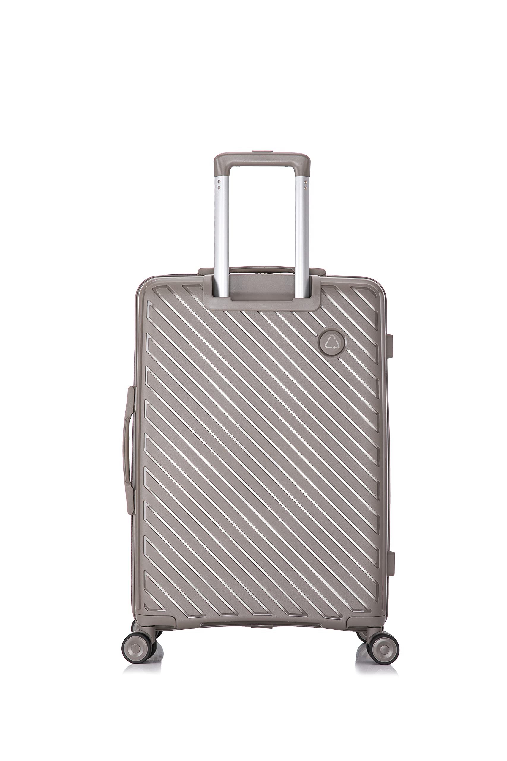 Rockland Prague 3-Piece Hardside Spinner Luggage Set (20/24/28 Inch) - Silver, Lightweight & Durable Suitcase for Travel, Business Trips & Family Vacations