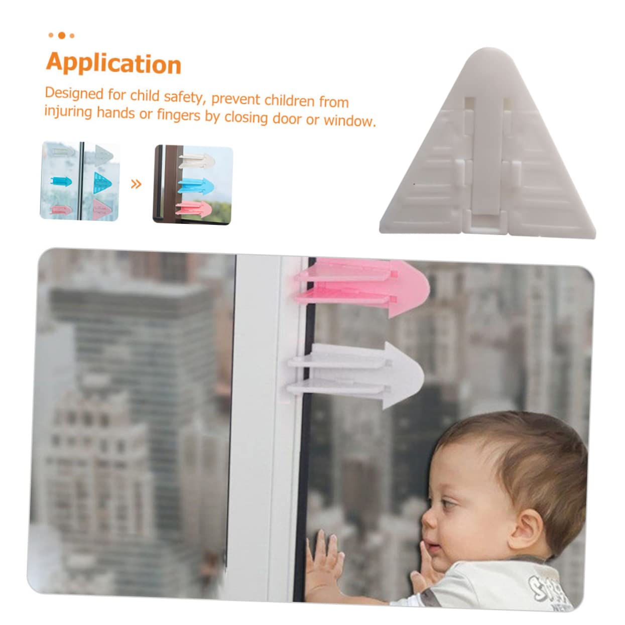 VICASKY 36 Pcs Child Safety Window Locks - Keyless Security Door Locks for Home, Baby Proofing & Pet Safety - ABS Material for Windows & Doors