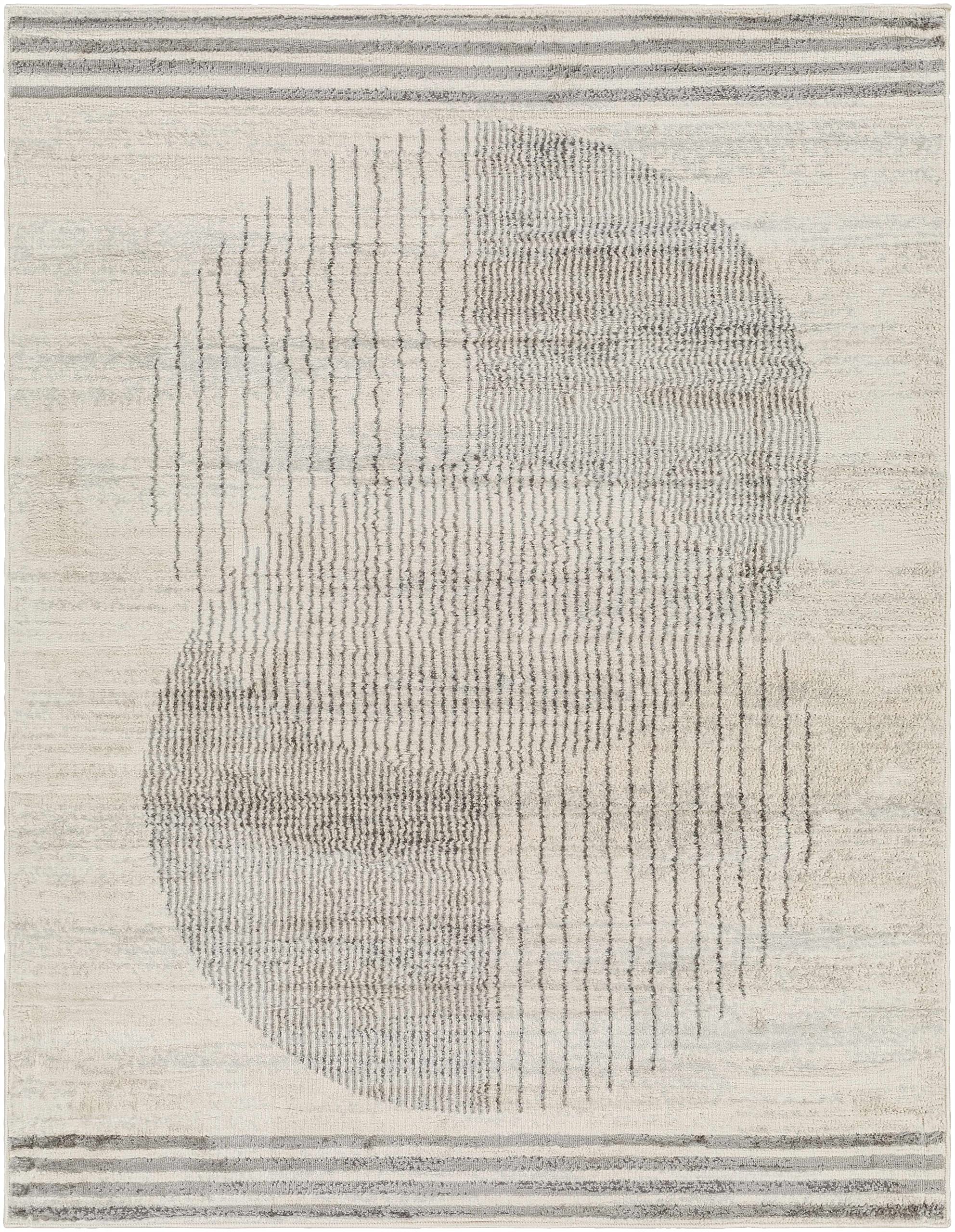 Hauteloom Amar Modern Gray Area Rug 7'10