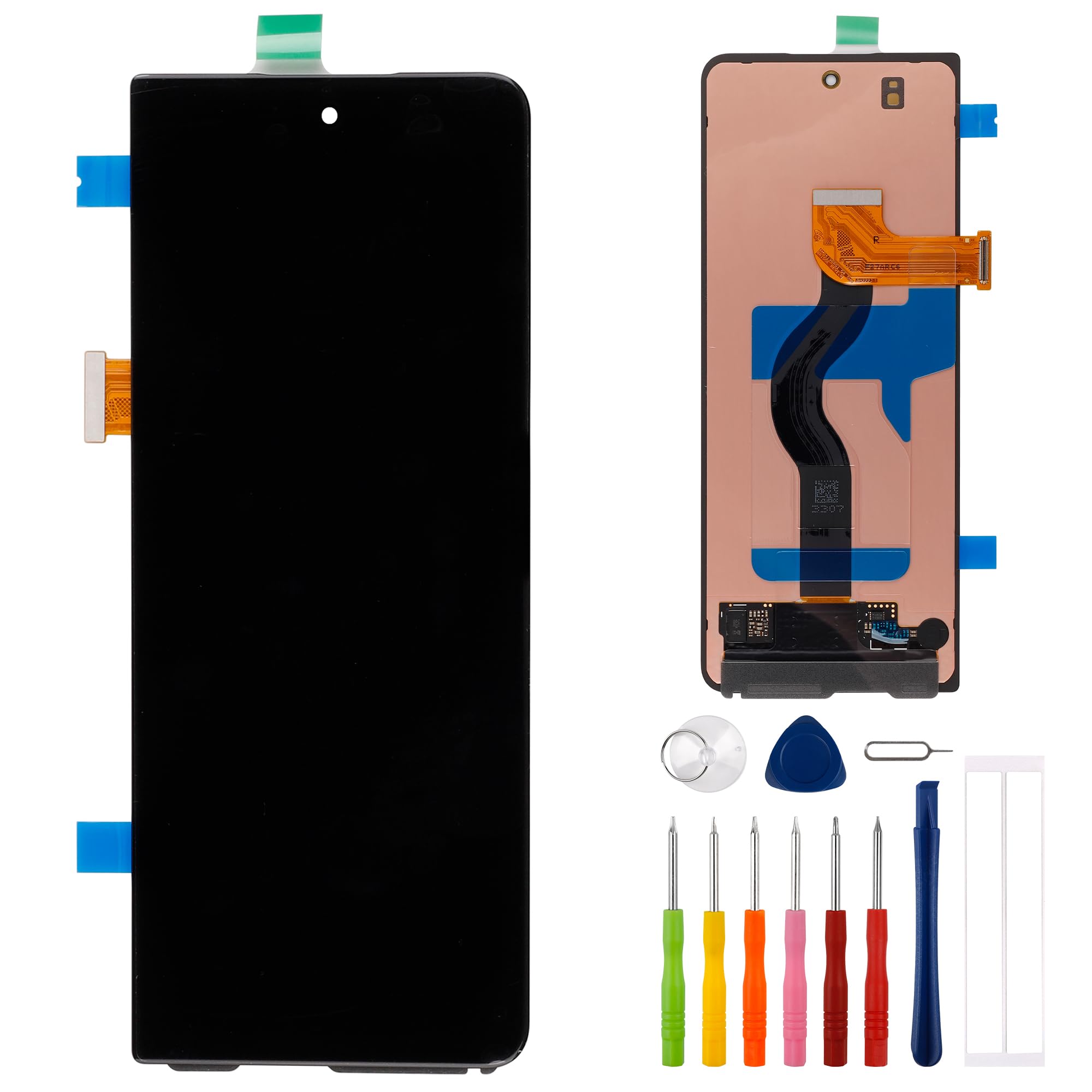 Original LCD Touch Screen Replacement for Samsung Galaxy Z Fold 4 SM-F936U/SM-F936B - Outer Front Display Assembly with Tools - Perfect for DIY Phone Repair & Screen Replacement