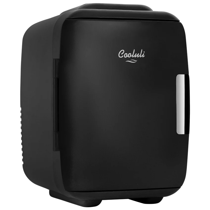 Cooluli Classic 4L Mini Cosmetic Fridge - Portable Skincare Fridge for Makeup, Perfume & Beauty Products - Perfect for Bedroom, Office & Travel (6 Pack)