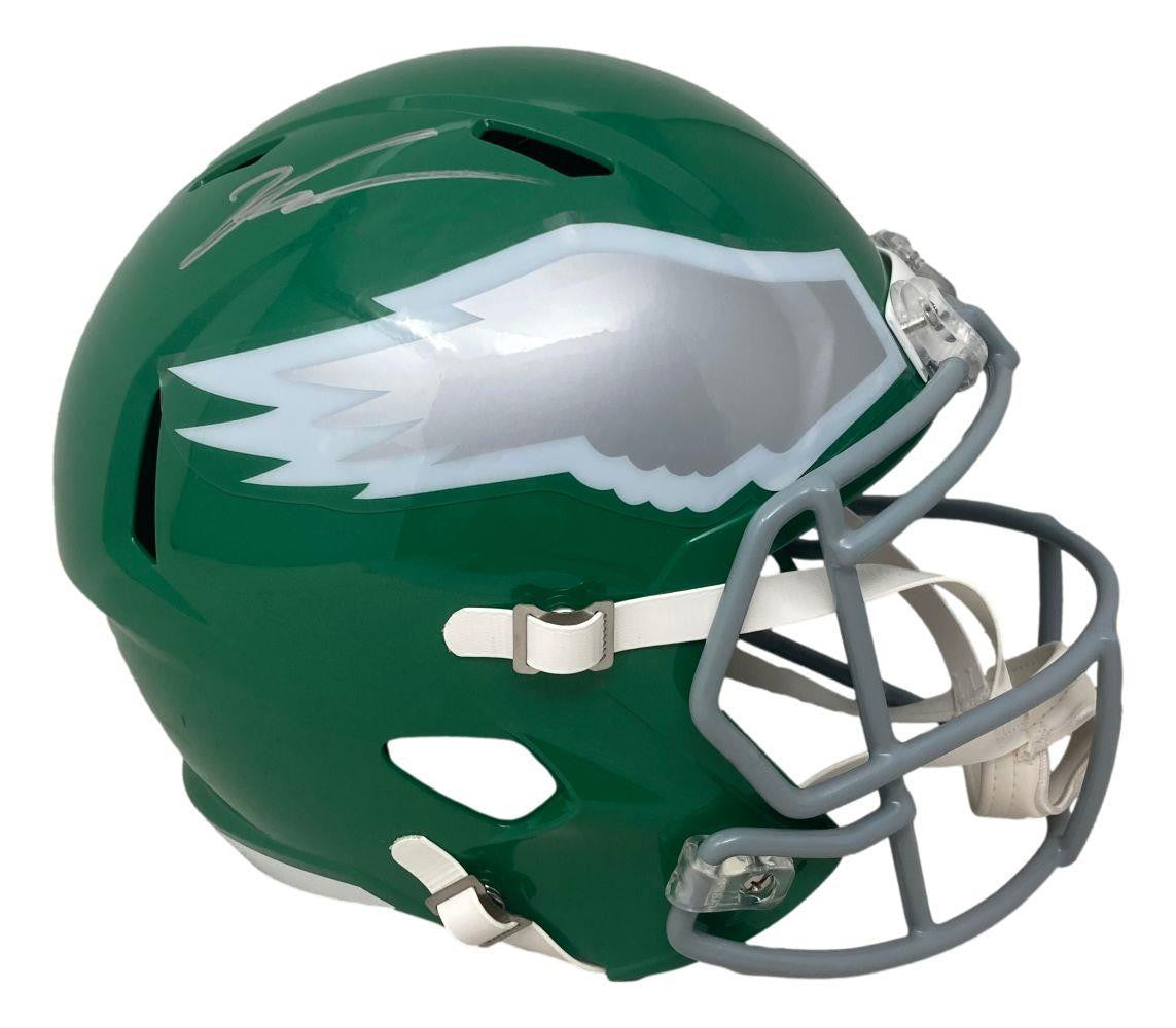 Jalen Carter Autographed Philadelphia Eagles Kelly Green Full Size Replica Speed Helmet - Limited Edition Collectible for NFL Fans & Memorabilia Enthusiasts - Perfect for Display, Gifts, and Game Day Decor