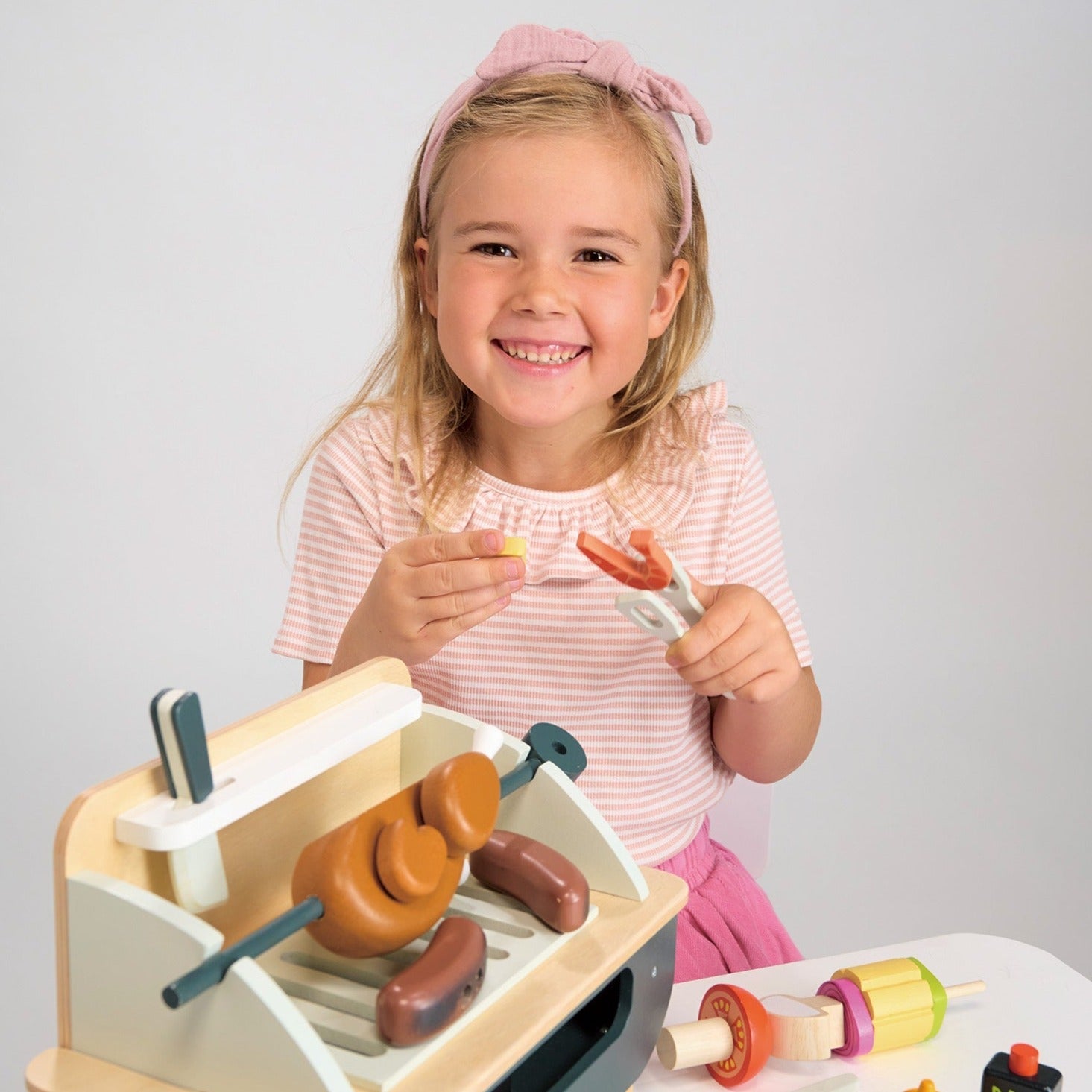 Best BBQ Grill Play Set for Kids - Outdoor Pretend Cooking Toy with Utensils & Accessories - Perfect for Backyard, Picnic, and Camping Fun