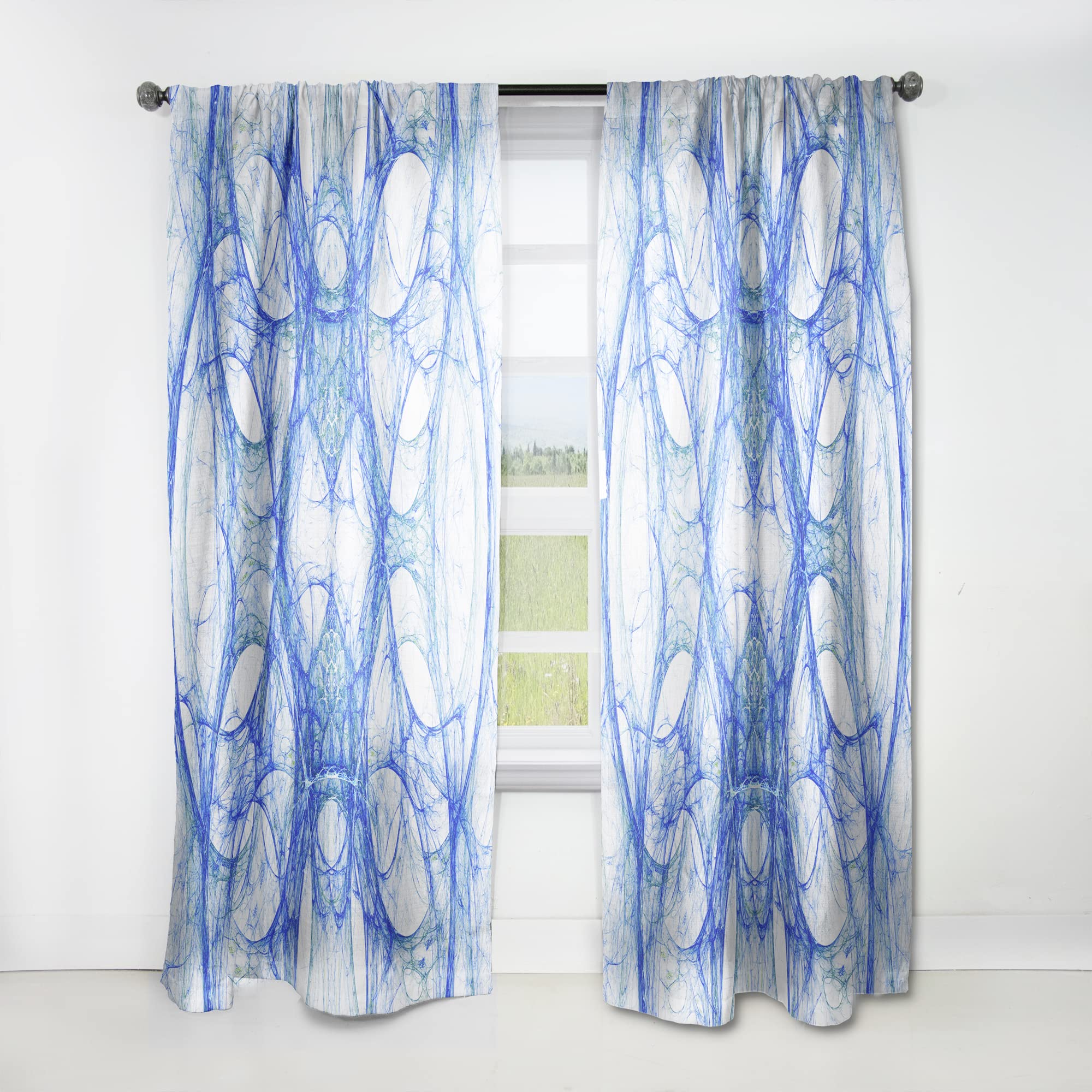 DesignQ 'Iron Knight' Thermal Insulated Blackout Curtains - 52x63 Inch Single Panel for Bedroom & Living Room - Noise Reducing & Energy Saving Window Drapes for Home Theater, Nursery, and Office Privacy