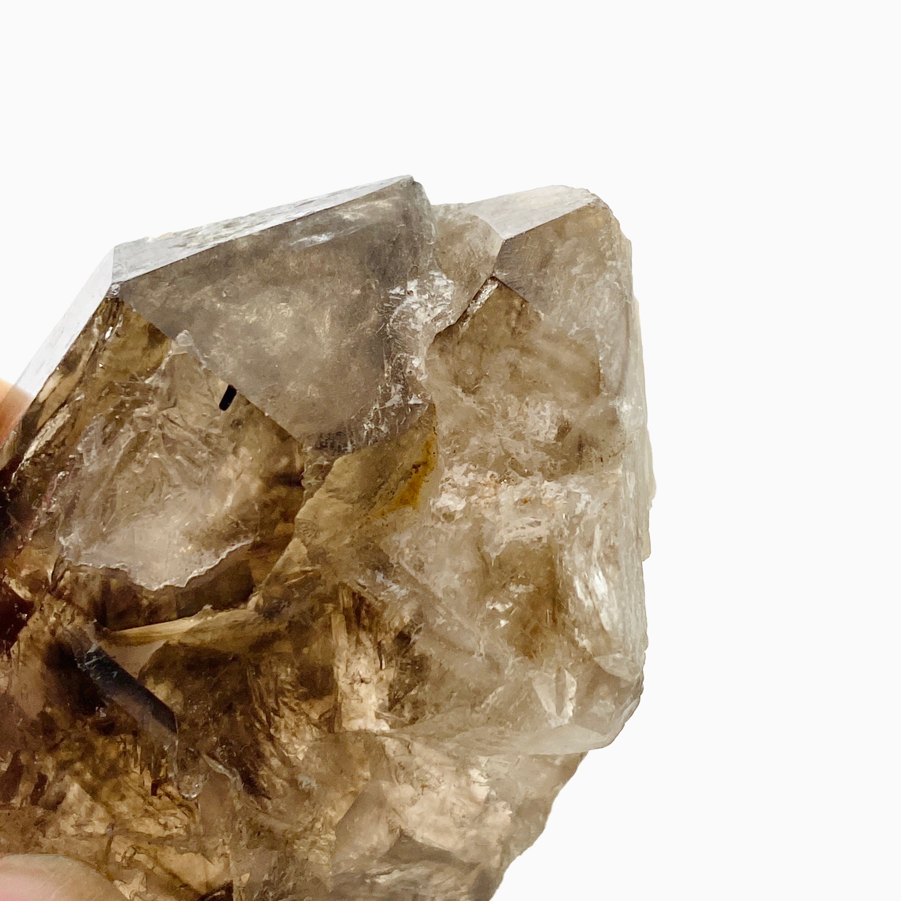 Natural Smokey Elestial Quartz Crystal - Healing Stone for Meditation, Energy Work & Spiritual Growth - Perfect for Home Decor, Yoga & Reiki