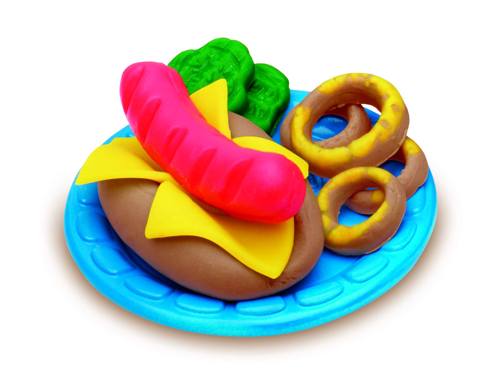 Play-Doh Kitchen Burger Party Set with 5 Modeling Clay Pots - Creative Toy for Kids Ages 3+ - Fun Pretend Play for Birthday Parties & Family Game Nights