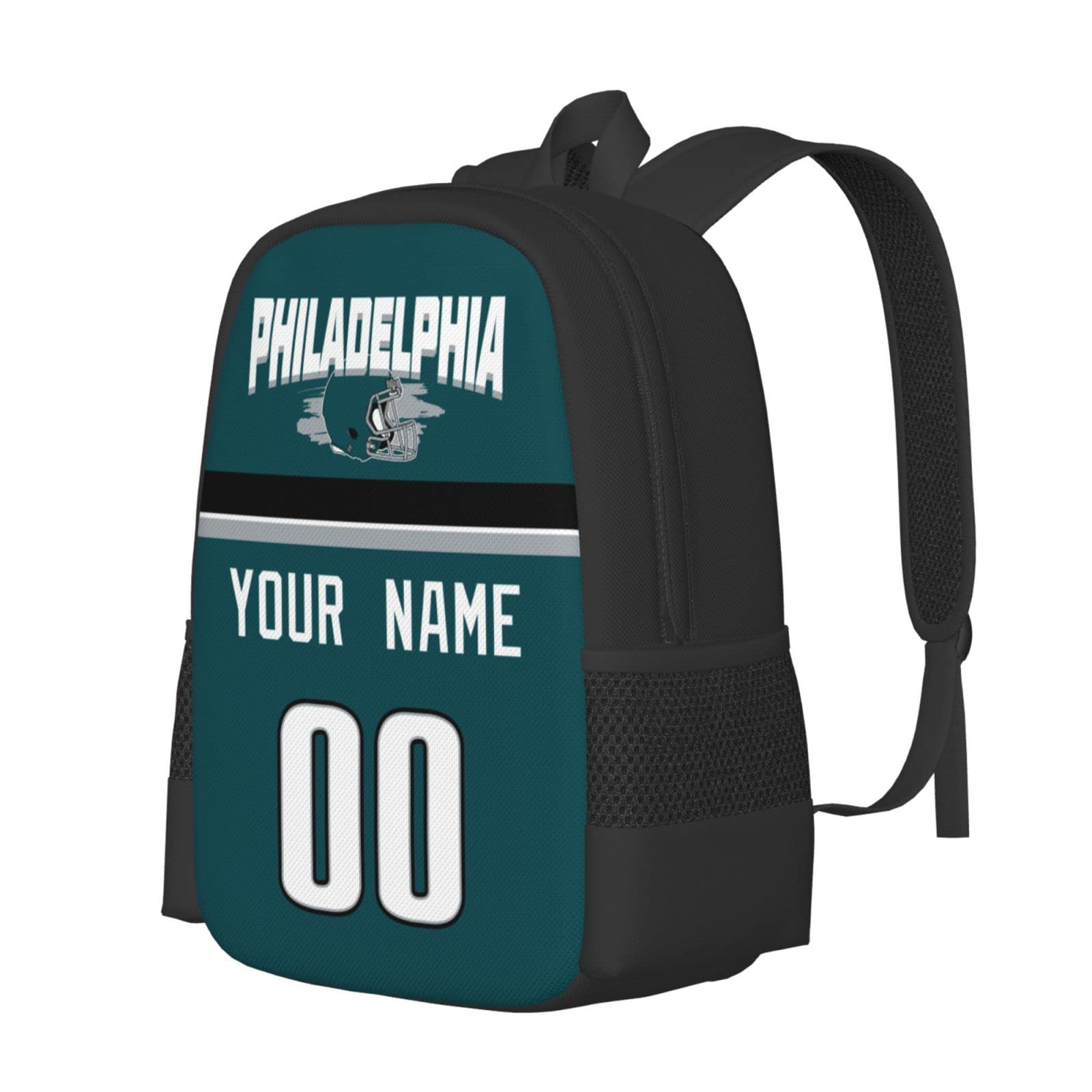 Custom Philadelphia Backpack with Personalized Name & Number - Unisex Gift for Men & Women | Perfect for School, Travel, and Sports Fans