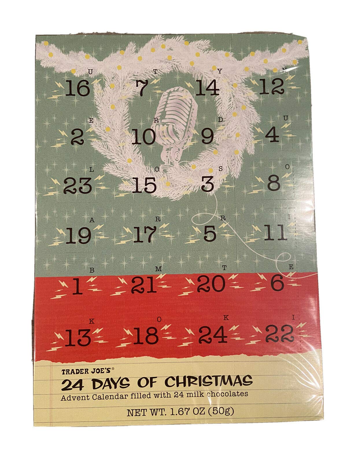 Trader Joe's Christmas Milk Chocolate Advent Calendar - 4 Pack Holiday Designs for Kids & Adults | Perfect for Holiday Gifting, Stocking Stuffers & Festive Countdowns