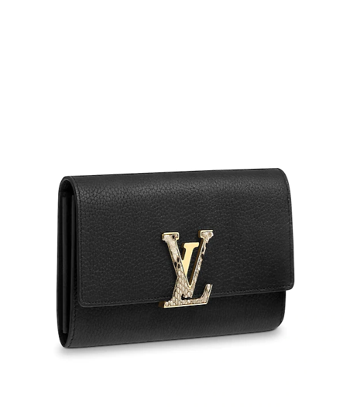 Authentic LV Capucines Wallet in Taurillon Leather - Black | Luxury Women's Wallet for Everyday Use & Special Occasions