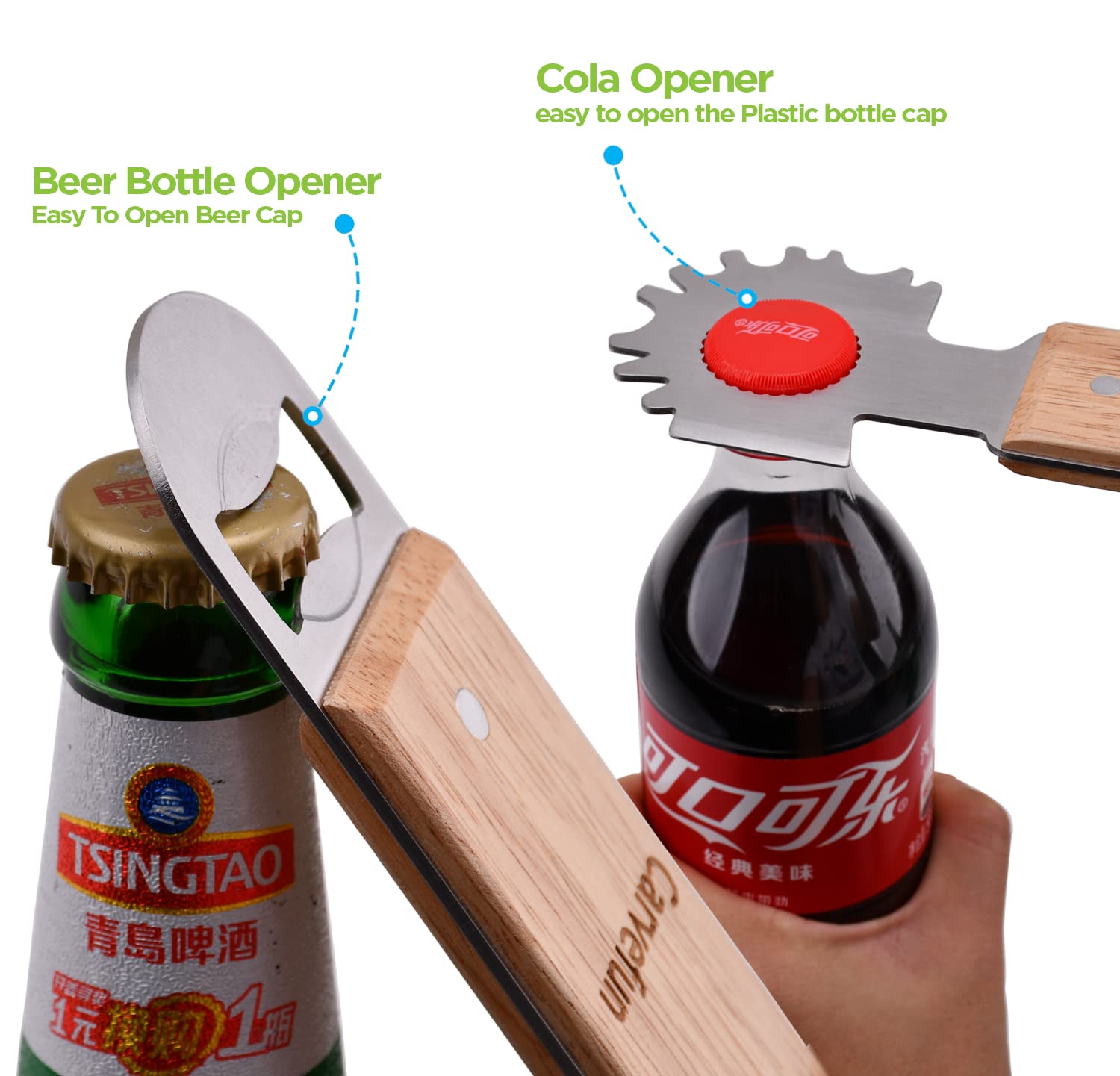 **Stainless Steel Magnetic BBQ Grill Scraper & Bottle Opener – Bristle-Free Grill Grate Cleaner for Most Grills, Griddles & Ovens – Perfect for Outdoor Cooking, Camping & Backyard BBQs**