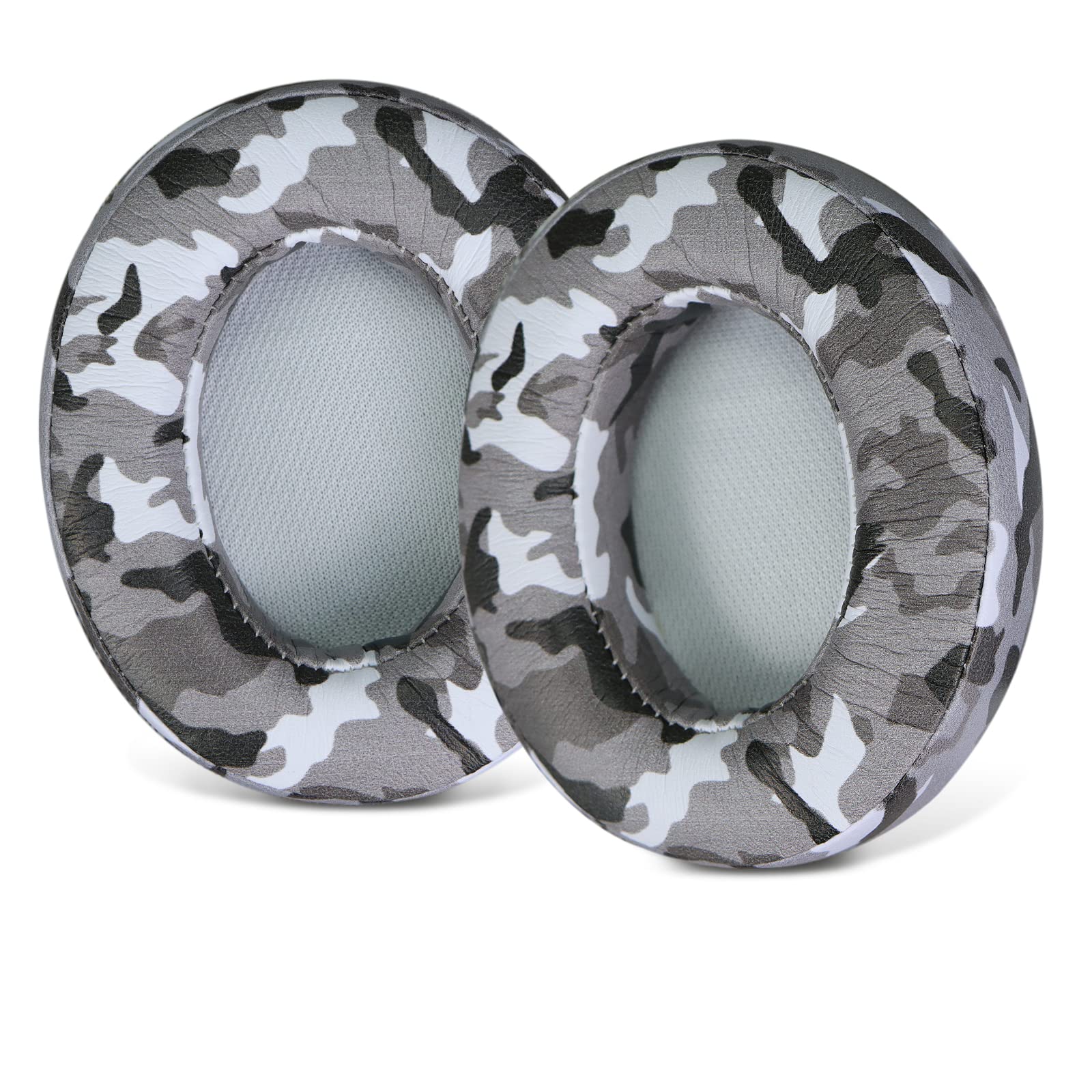 **Replacement Ear Pads for Beats Studio 2 & Studio 3 Headphones – Noise Isolating Memory Foam Cushions, Soft Protein Leather (Camo Grey) – Perfect for Gaming, Music & Travel**