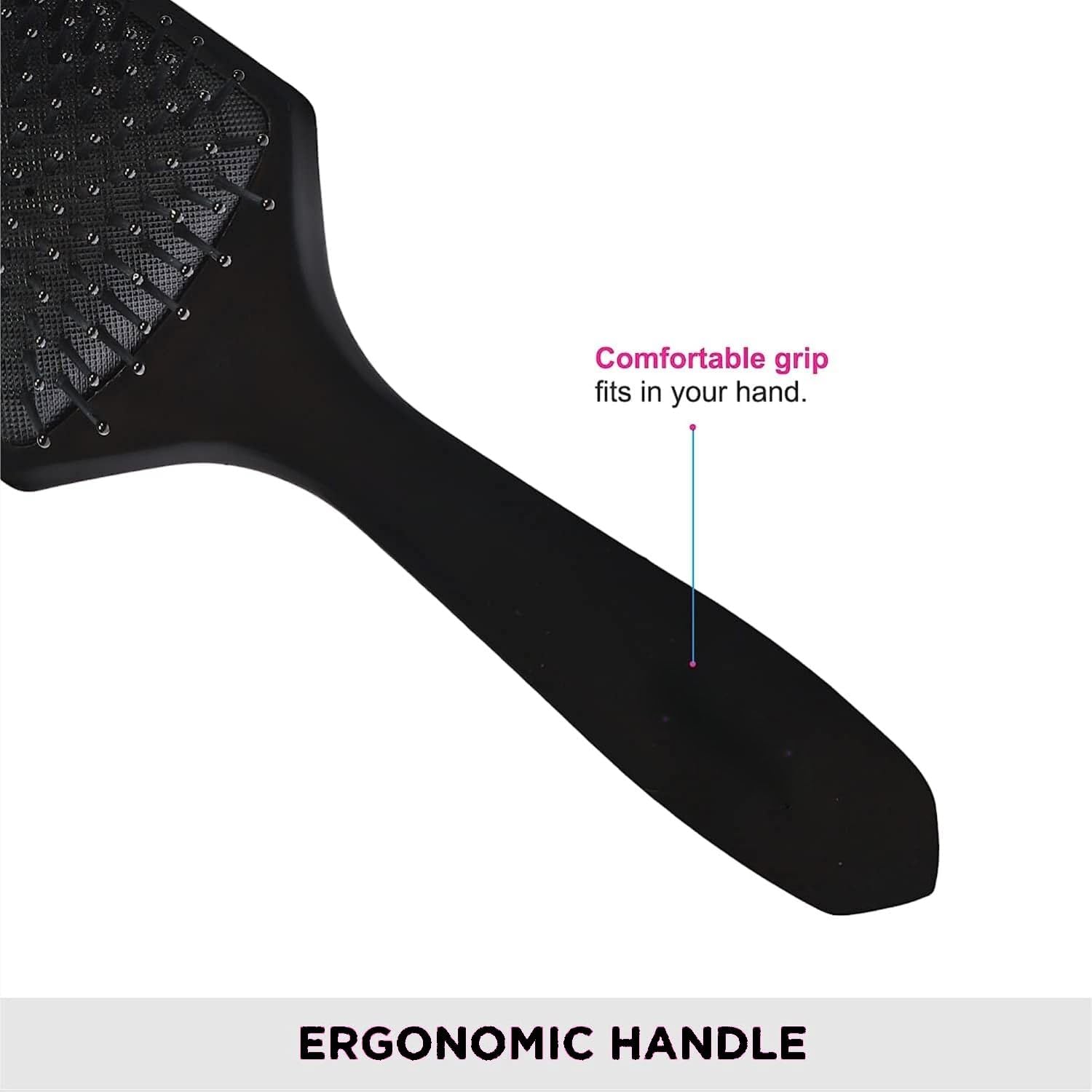 Glowhouse Professional Paddle Hair Brush - Versatile Styling Brush for Men & Women | Detangling & Smoothing Flat Brush for Effortless Blowouts & Everyday Styling | Perfect for Home & Salon Use