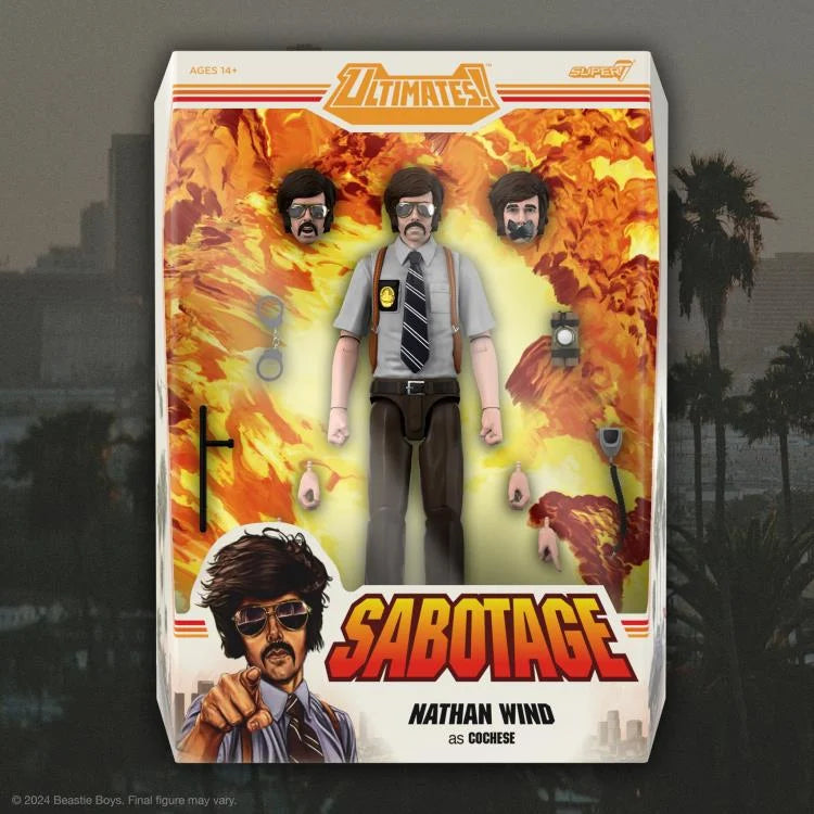Beastie Boys Nathan Wind (Sabotage) ULTIMATES! Collectible Action Figure - Perfect for Music Fans, Pop Culture Collectors & Home Office Display