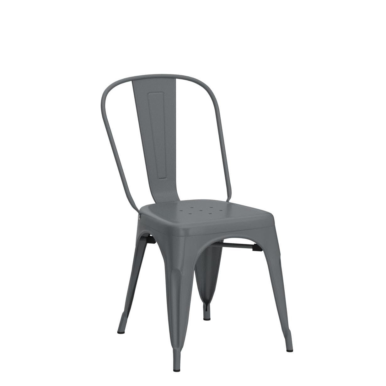 FDW 4-Piece Metal Dining Chairs Set - Indoor/Outdoor Stackable Kitchen & Patio Chairs - 18