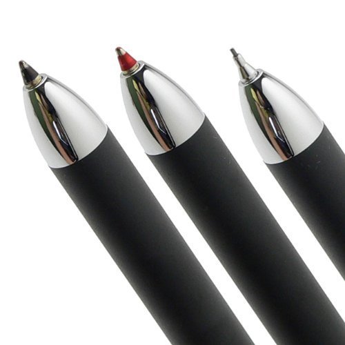 Cross Tech3 Satin Black Multi-function Pen - 0.5mm Mechanical Pencil with Black & Red Ink Refills | 3-in-1 Writing Tool for Office, School & Sketching | Premium Satin Black Finish