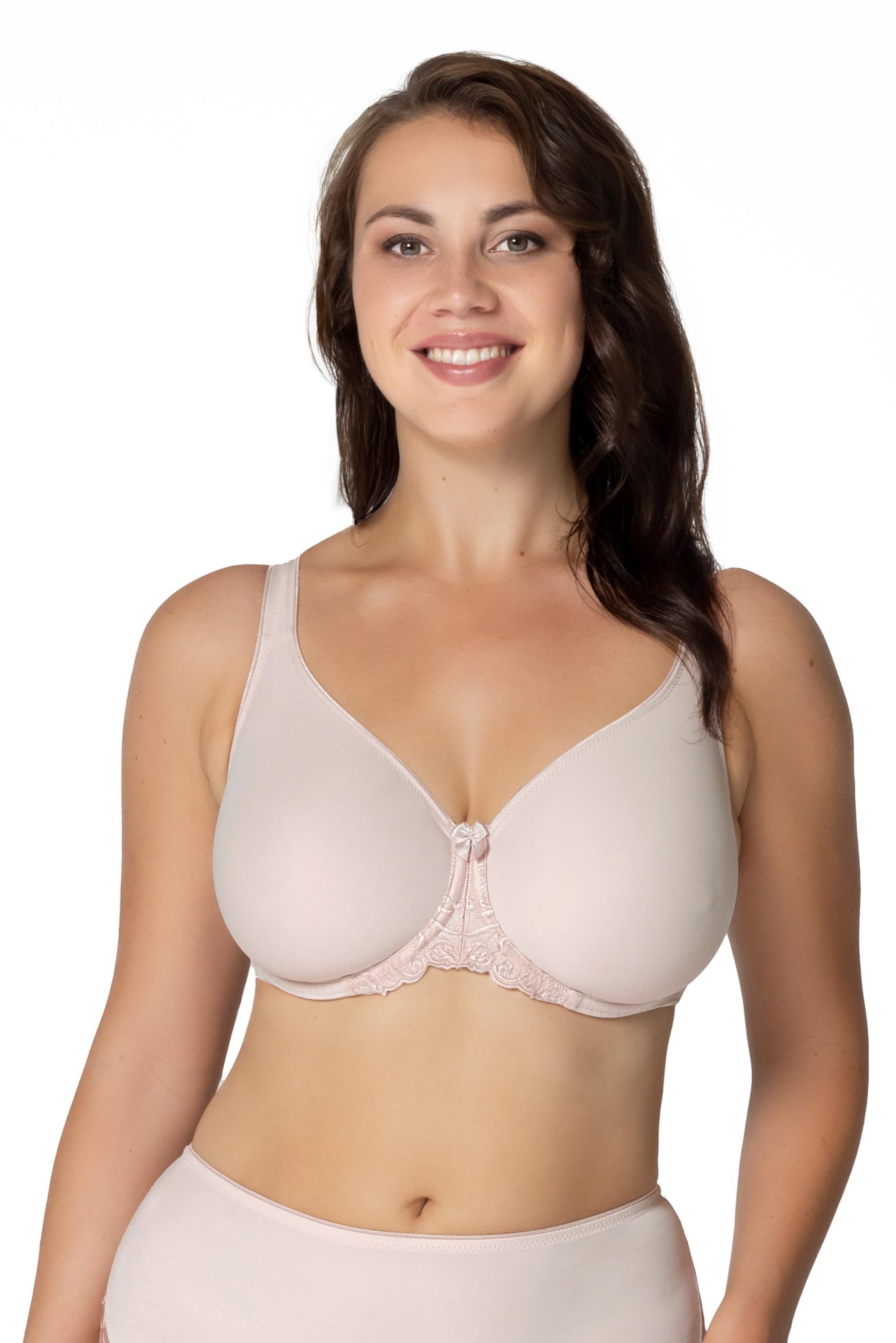 Rosme Women's Unpadded Bra with Molded Cups - Comfortable Wireless Support for Everyday Wear | Perfect for Work, Yoga & Lounge | Collection Vija