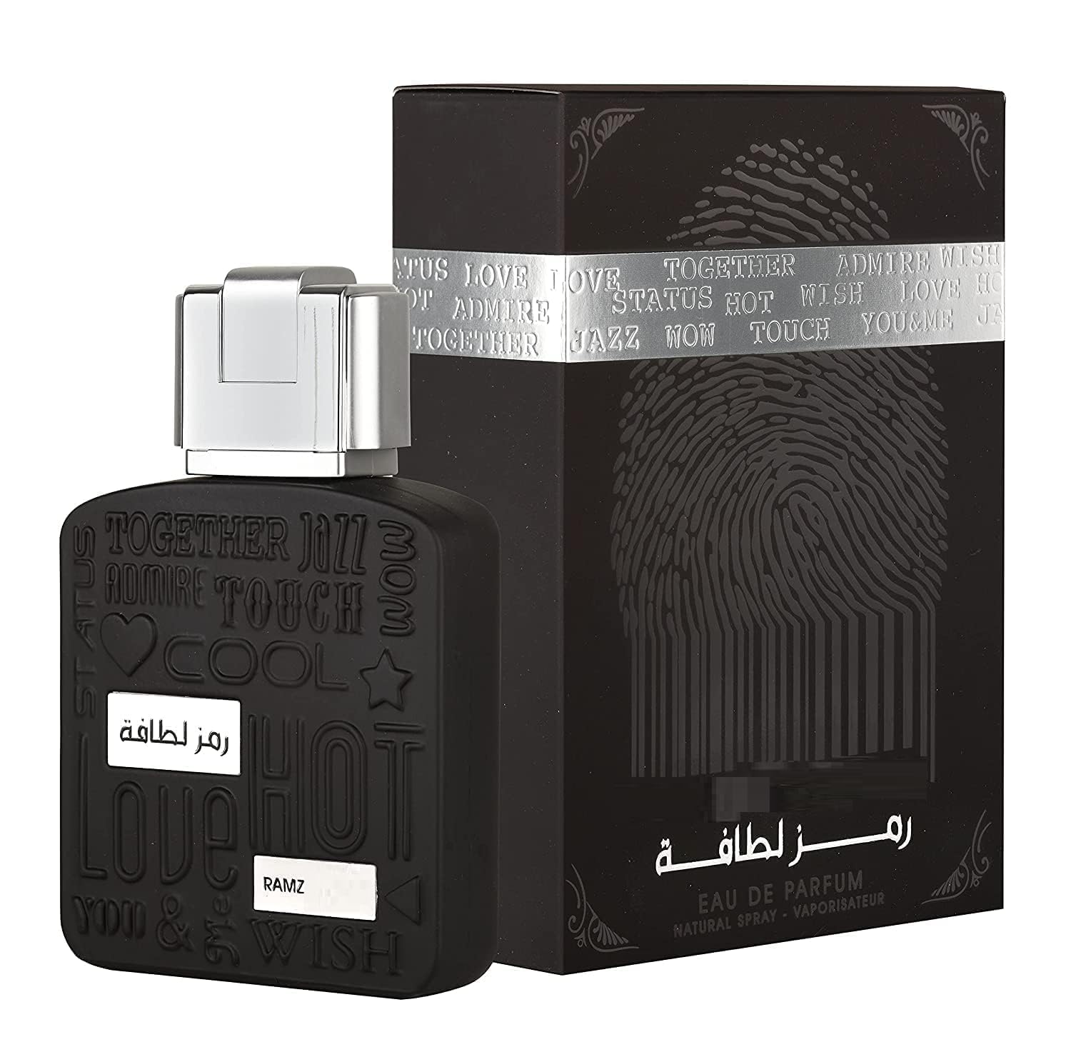 RAMZ Silver Eau de Parfum Spray for Men - 3.4 oz/100ml Long-Lasting Fragrance | Fresh Citrus & Woody Scent | Perfect for Date Night, Office & Special Occasions