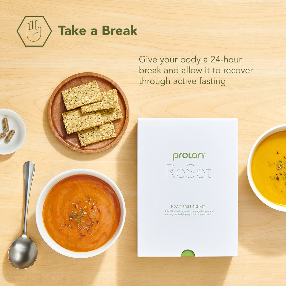 ProLon 3-Day Fasting Reset Kit | Plant-Based Meal Replacement Program for Women & Men | Scientifically Designed Fasting Support | Low-Calorie Prepared Meals & Snacks | 3-Day Weight Management Solution | Perfect for Intermittent Fasting, Detox, and Metabolic Reset