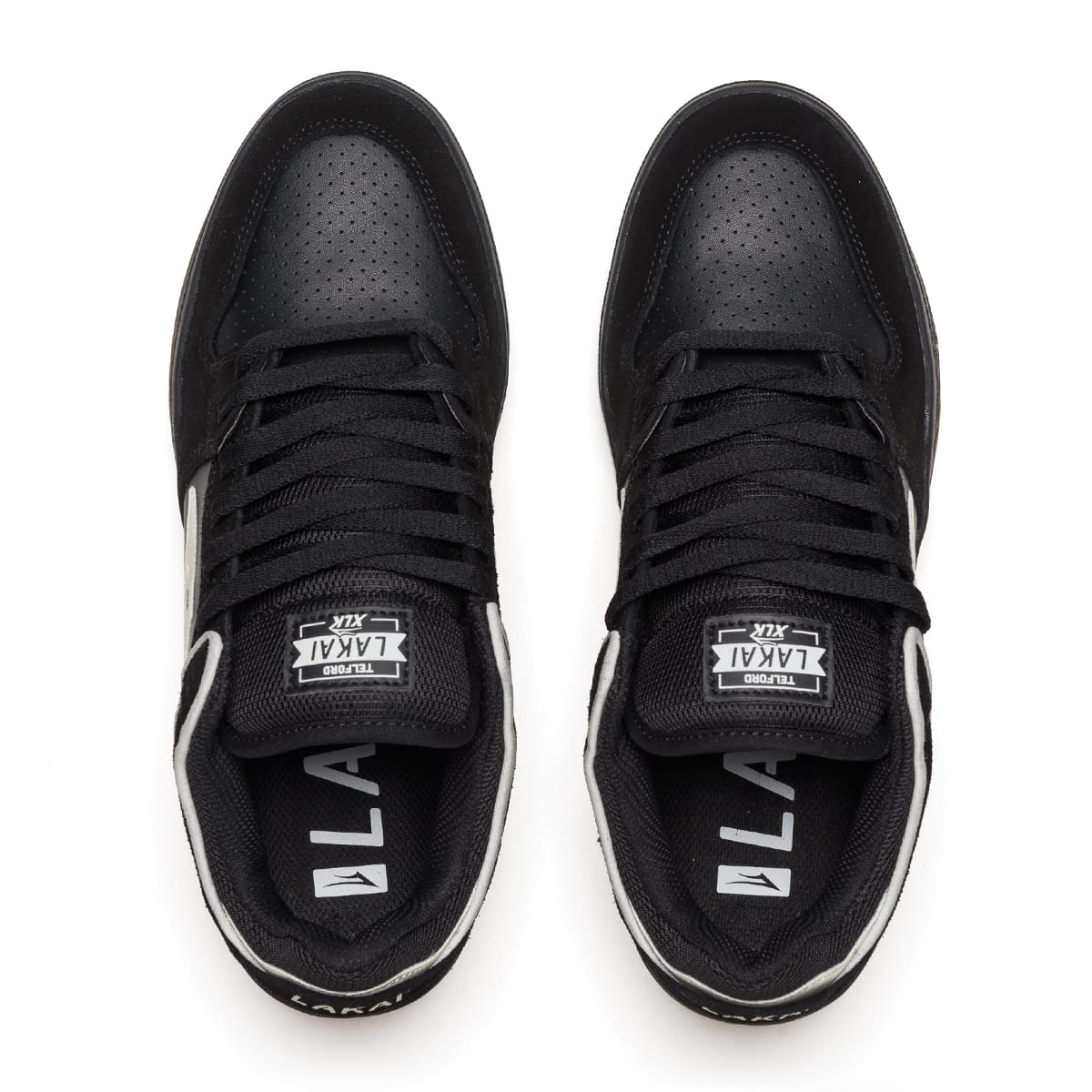 Lakai Telford Low Black/Glow Suede Skate Shoes - Men's Classic Skateboard Sneakers for Street Style & Urban Fashion