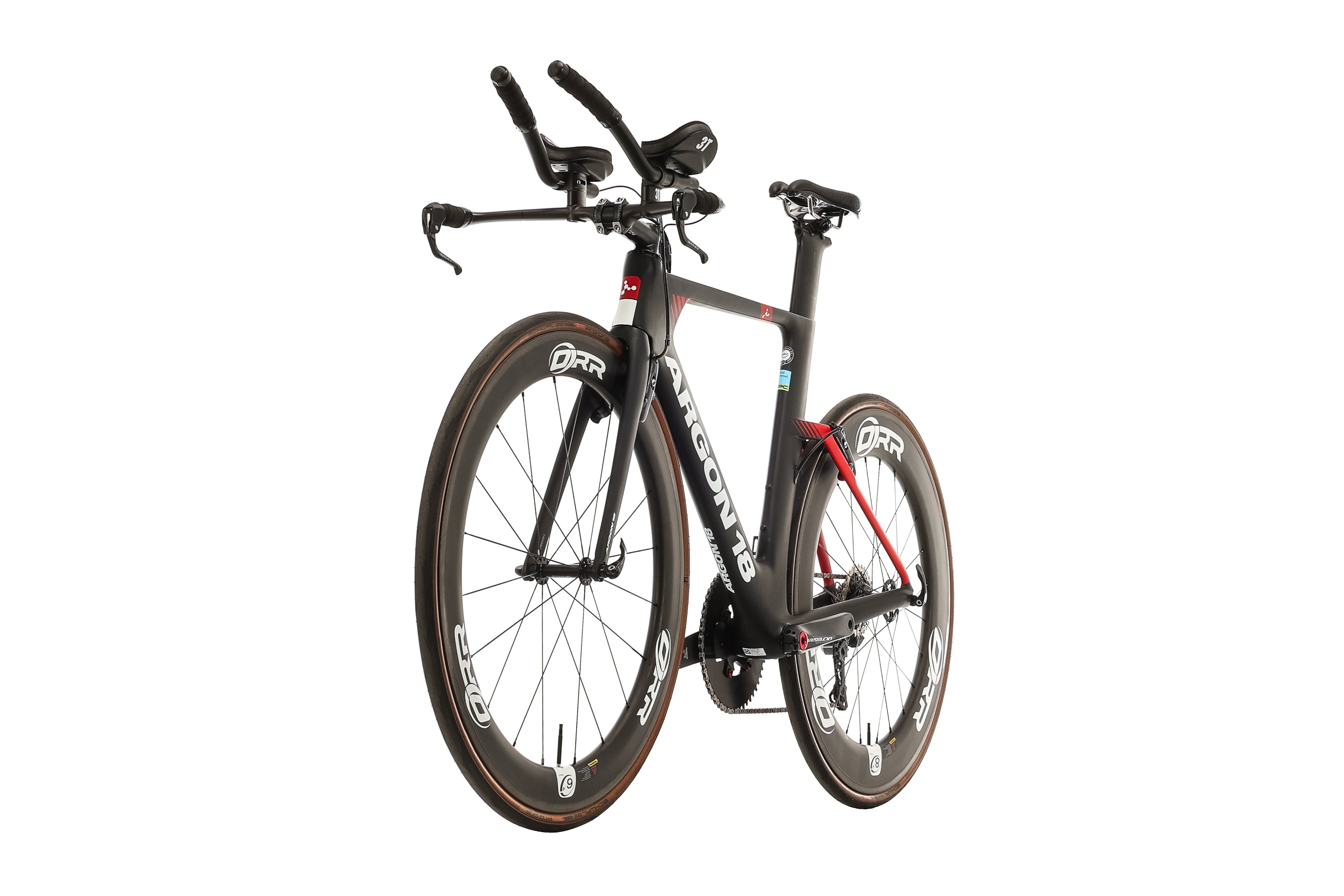 Argon 18 E-117 Triathlon Time Trial Bike 2020 - Medium Carbon Aero Road Bike for Competitive Racing & Triathlons | Perfect for Ironman Events & Speed Training