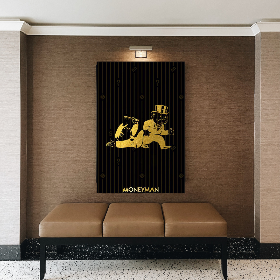 Alec Monopoly Gold Money Man Millionaire Canvas Print - Luxury Wall Art for Home & Office Decor