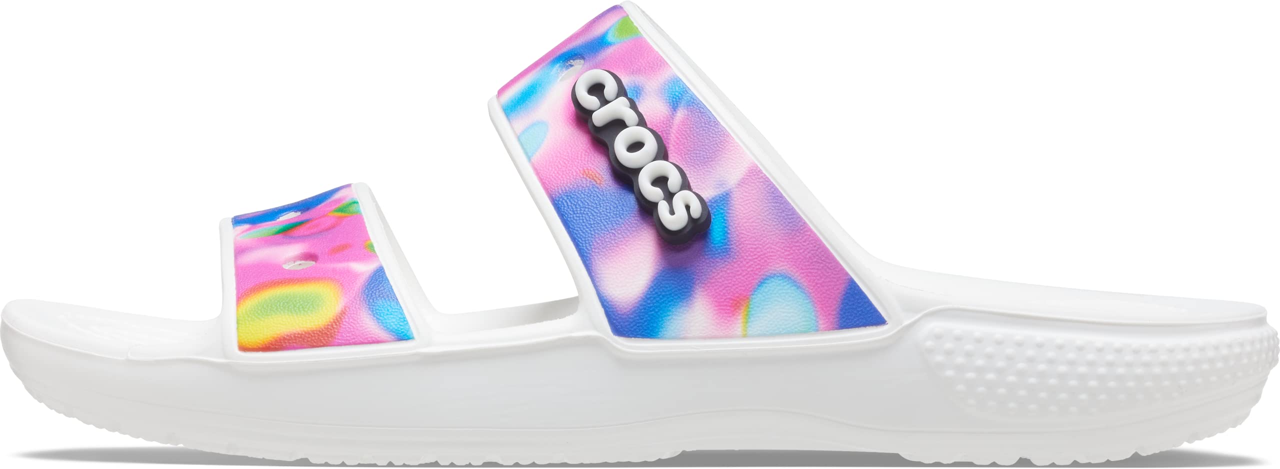 Crocs Unisex-Adult Classic Two-Strap Slide Sandals - Comfortable Waterproof Slip-On Shoes for Men & Women - Perfect for Beach, Pool, and Outdoor Activities