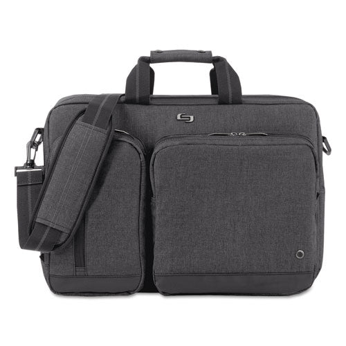 Urban Hybrid Briefcase for Laptop up to 15.6 Inch - 17 x 12 x 7 Inch Slim Business Bag in Charcoal | Perfect for Work, Travel & Commuting