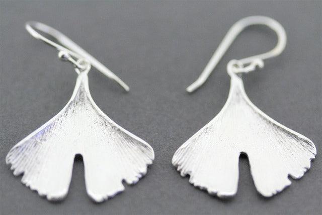 Ginkgo Leaf Earrings Sterling Silver - Elegant Nature-Inspired Jewelry for Women - Perfect for Everyday Wear & Special Occasions