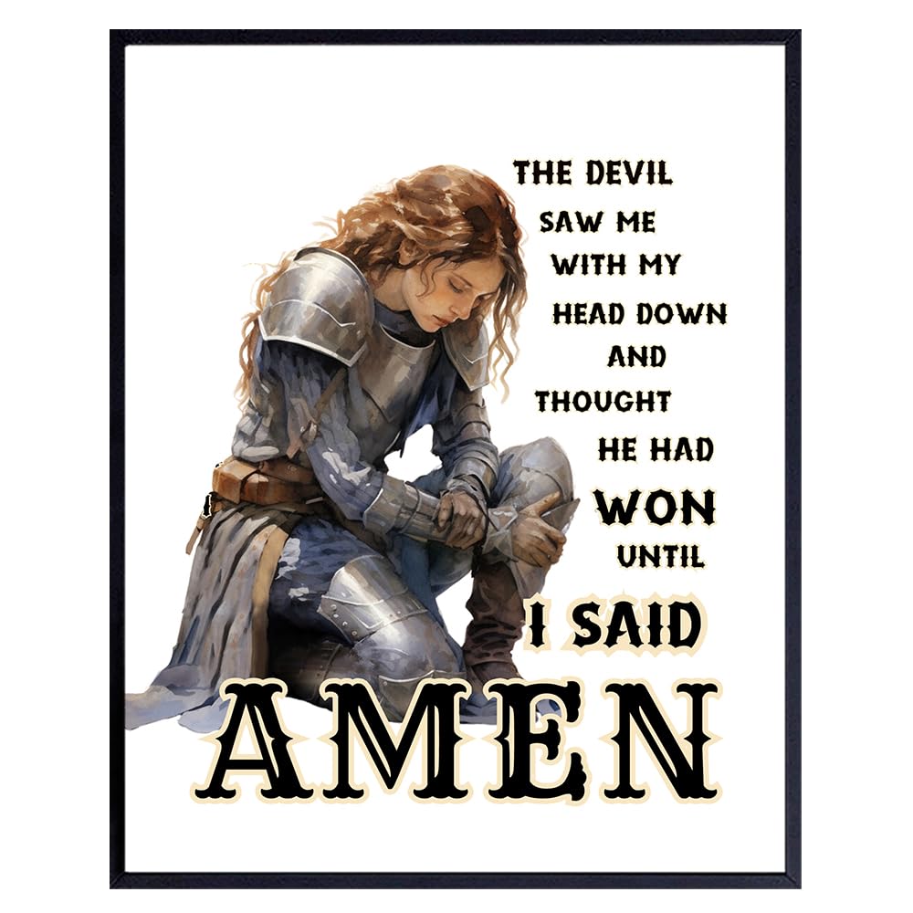 Inspirational Christian Wall Art for Women - Positive Spiritual Quotes & Motivational Decor for Bedroom, Teen Daughter - Religious Gifts & Prayer Room Decor | Perfect for Home, Office & Church Decorations