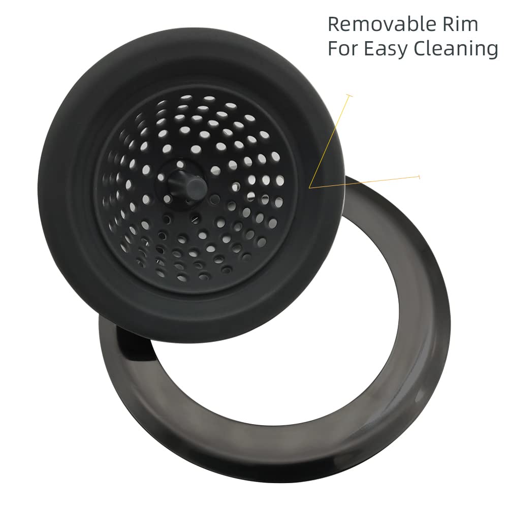 2-Pack Flexible Silicone Sink Strainers - 4.5