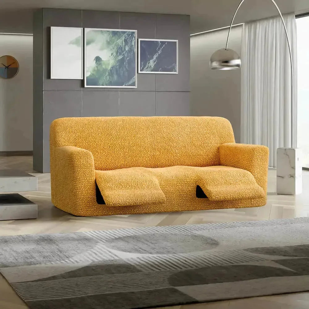 3 Seater Recliner Slipcover - Microfiber Sofa Cover for Living Room Furniture Protection - Perfect for Pets, Kids & Everyday Use